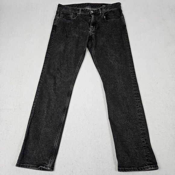 Bonobos Jeans Tag Size 35x34 (Fits 35x32) Charcoal Black Gray Stretch Comfort - Picture 1 of 11